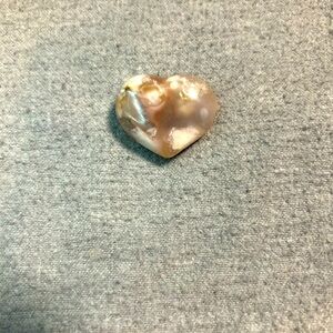 Flower Agate Heart Stone